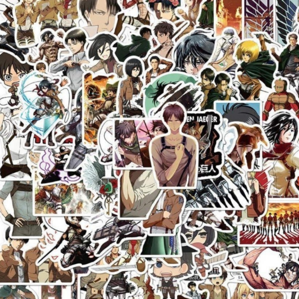 Attack On Titan Stickers Anime 20pc Decals Notebook Laptop Water Bottle